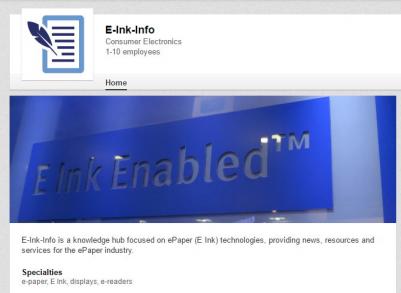 E-Ink LinkedIn company page photo